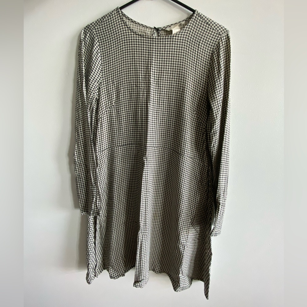 H&M checkered shift dress